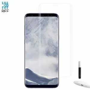 Защитное стекло Riff для Samsung Galaxy S9 Plus G965 на всю поверхность с UV-лампой и нано-клеем