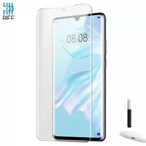 Защитное стекло Riff для Huawei P30 Lite с полным покрытием и UV нано‑клеем