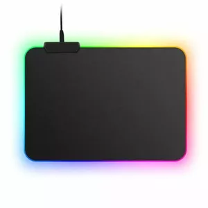 Rasure RS-S Gumijota auduma Spēļu Peles paliknis USB RGB krāsu LED apgaismojums (25x35cm) Melns