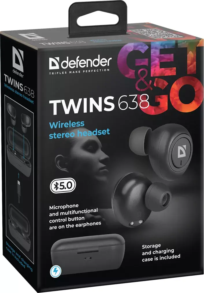 DEFENDER Twins 638 bezvadu in-ear austiņas Photo 9