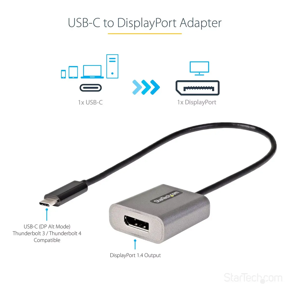 USB C uz DisplayPort adapteris StarTech CDP2DPEC Photo 3