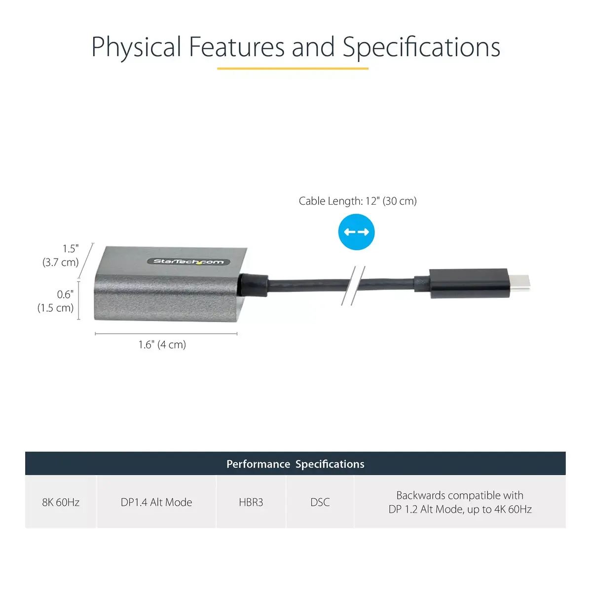 USB C uz DisplayPort adapteris StarTech CDP2DPEC Photo 4