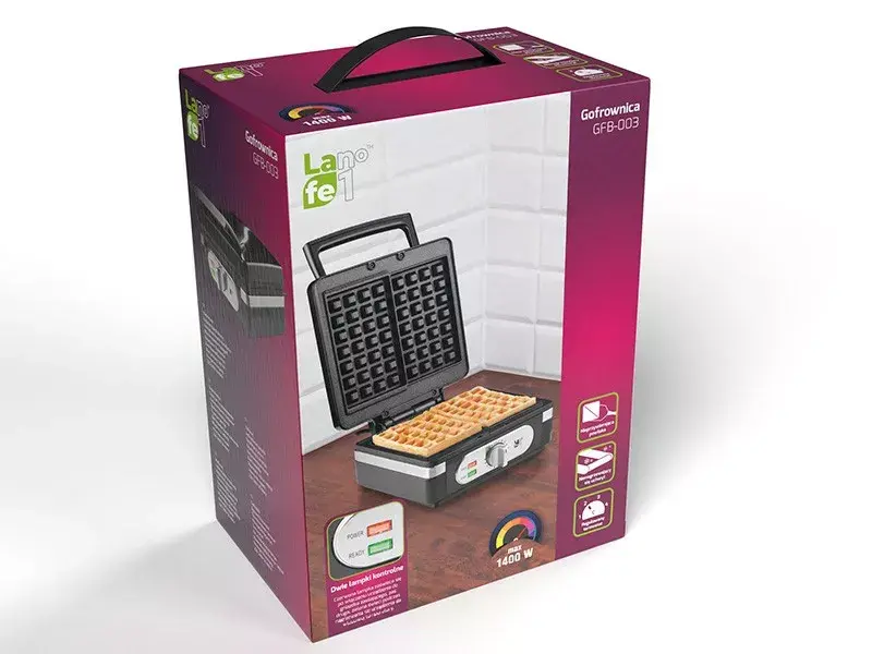 Waffle maker LAFE WaffleMaster GFB-003 1400W Photo 6
