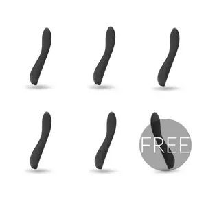 Vibrators black&silver KEAN ar skārienvadību, 5+1 režīms, uzlādējams