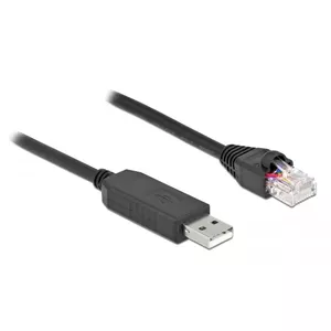 Serial Connection Cable DeLOCK 64160 USB Type-A to RJ45 1m Black