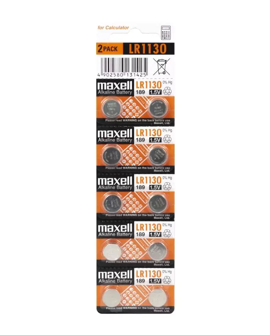 MAXELL LR1130 sārmainā pogbaterija 10 gab. Photo 2