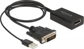 Adapteris DVI male uz DisplayPort 1