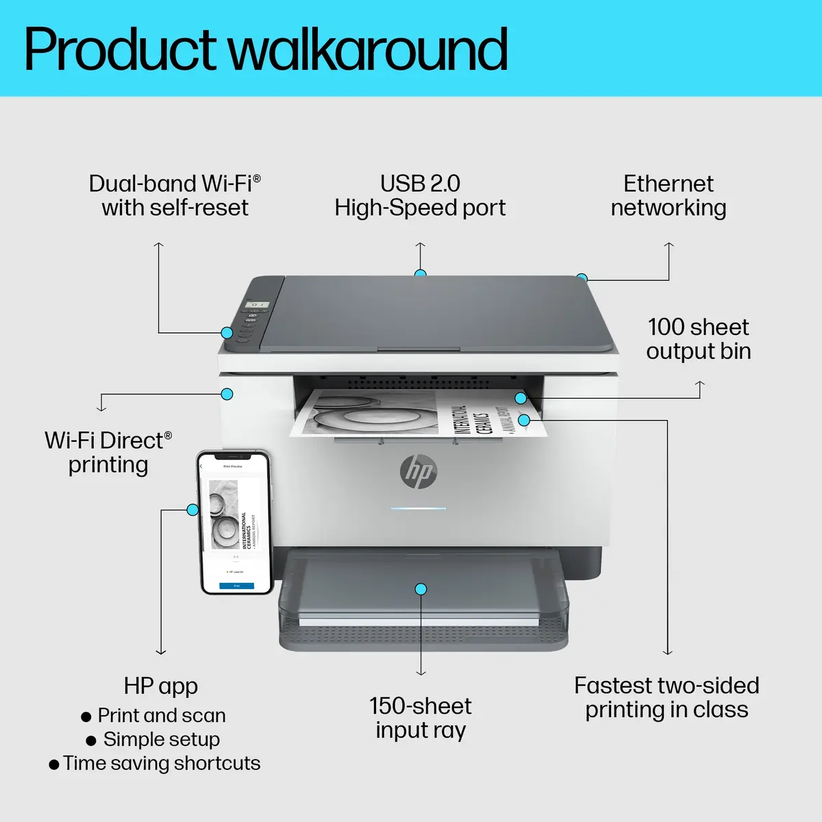 HP LaserJet MFP M234dw lāzera printeris Photo 8