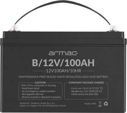 Uzlādējams VRLA AGM akumulators ARMAC 12V