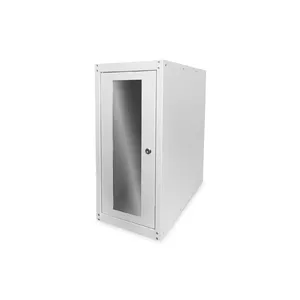 Digitus Computer housing with glass door, rolling, lockable, with ventilation slits
