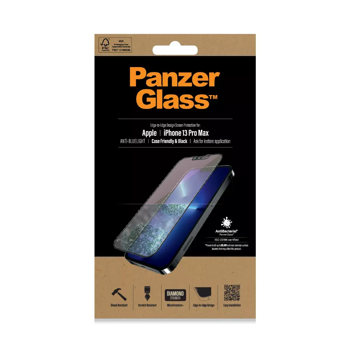 PanzerGlass Анти‑синий защитный стекло для iPhone 13 Pro Max Photo 2