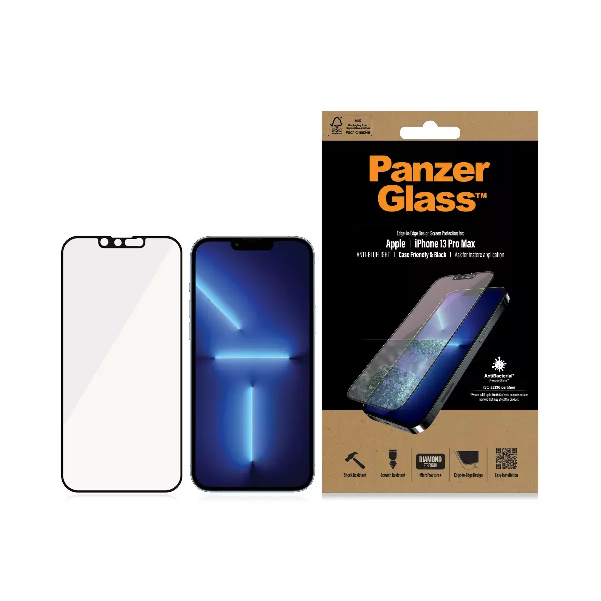 PanzerGlass Анти‑синий защитный стекло для iPhone 13 Pro Max Photo 3