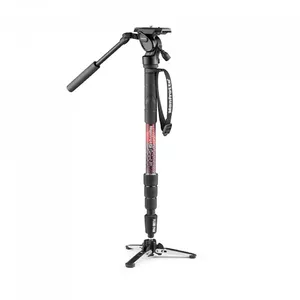 Монопод Manfrotto Element MII Video MVMELMIIA4LIVE — красный, видео монопод с интегрированной плавной базой и быстросъёмной головкой
