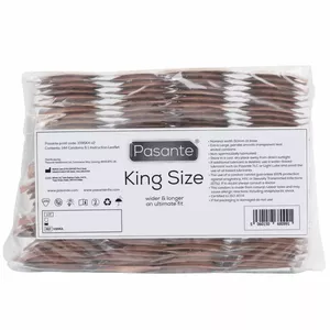 Презервативы PASANTE King Size — латексные одноразовые увеличенного размера, 144 шт.