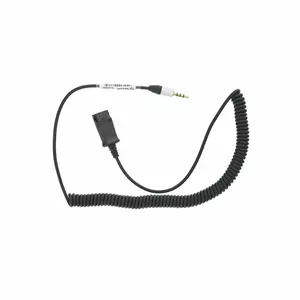 Adapter cable Tellur QD to 3.5mm 4‑pole jack, 2.95 m, black