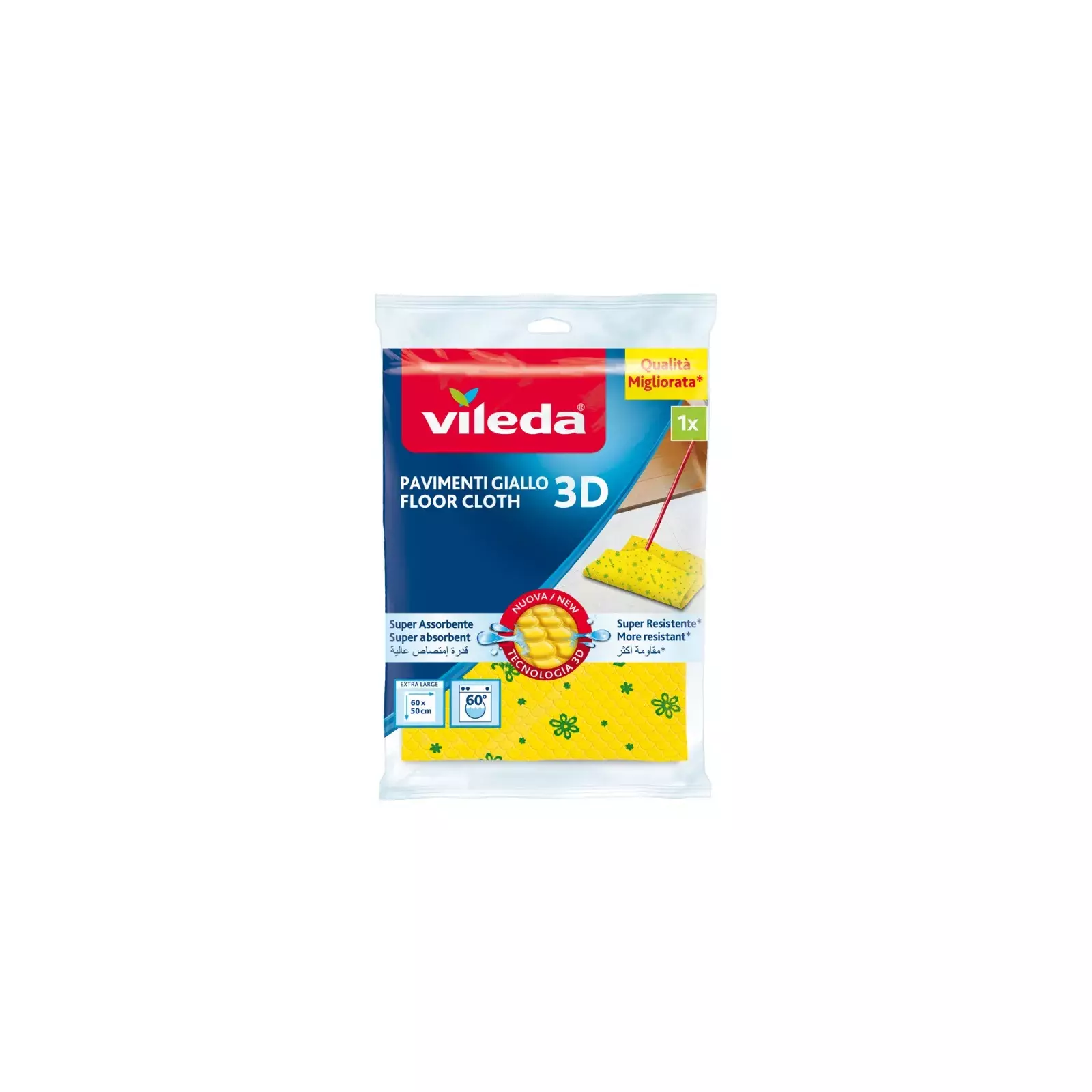 Vileda Microfiber Cloth 100% Recycled 3 pcs.