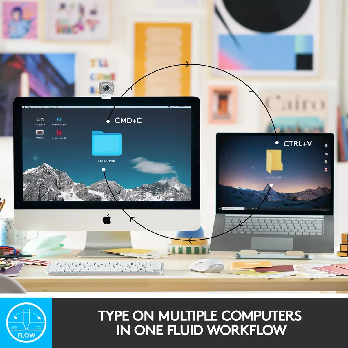 Logitech MX Keys Mini Bezvadu Tastatūra Photo 8