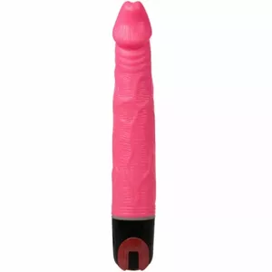 Vibrators BAILE Silicone Pink — daudzātrumu silikona vibrators 21,5 cm, ūdensizturīgs