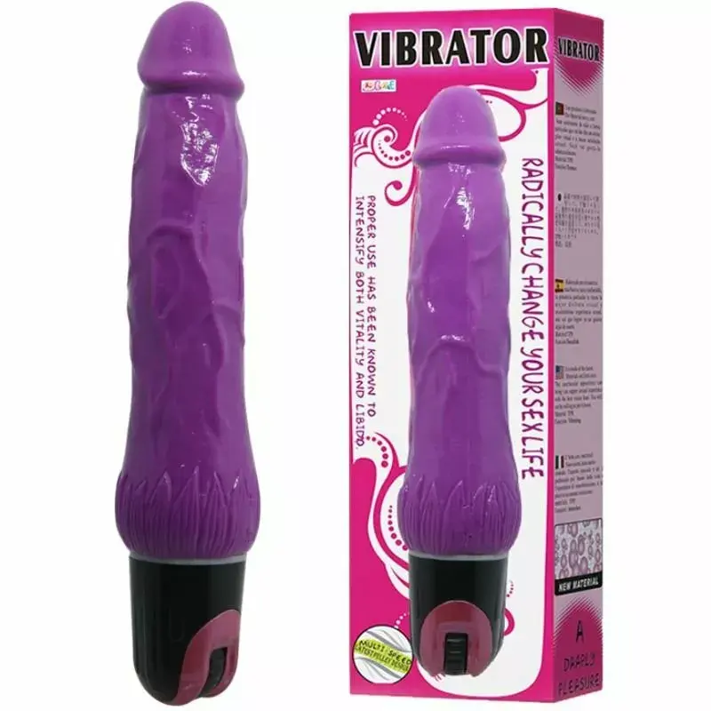 Vibrator BAILE Silicone Purple D-220389 Photo 3