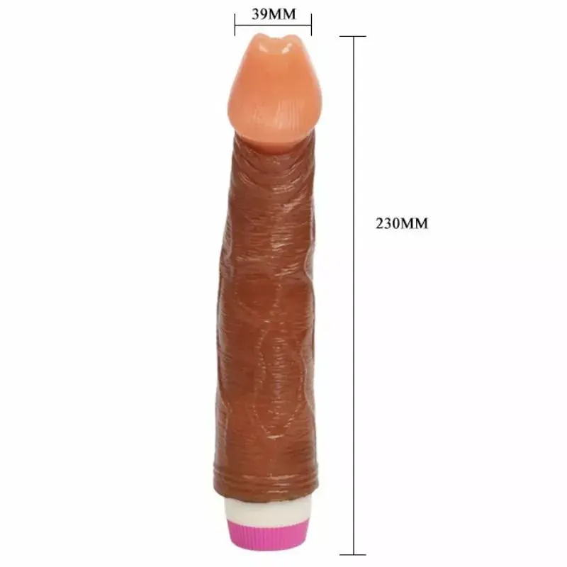 Vibrator BAILE Silicone Brown 23 cm Photo 5