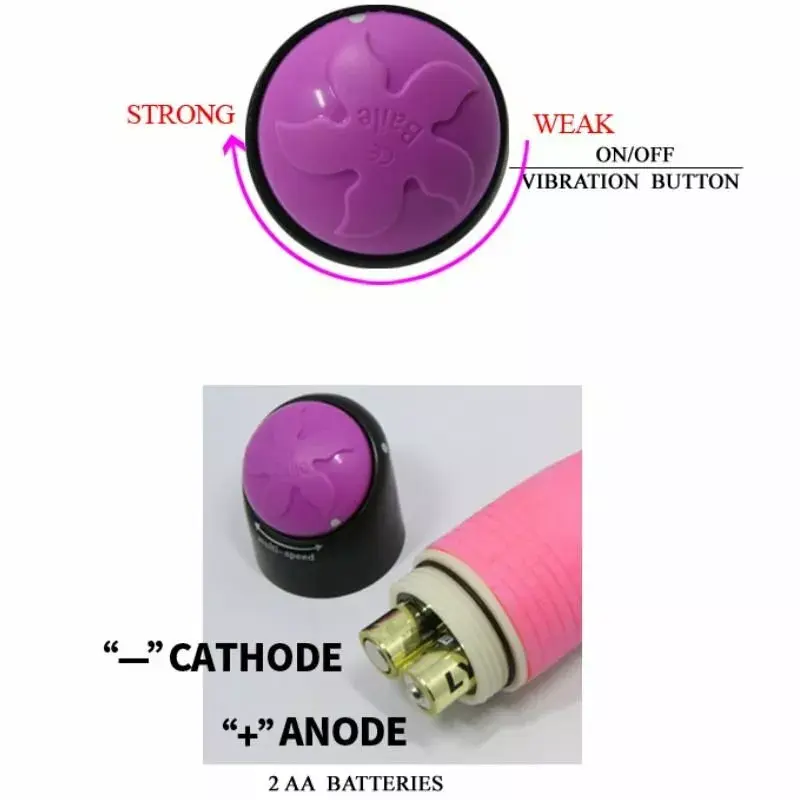 BAILE silikona vibrators 23 cm Photo 5