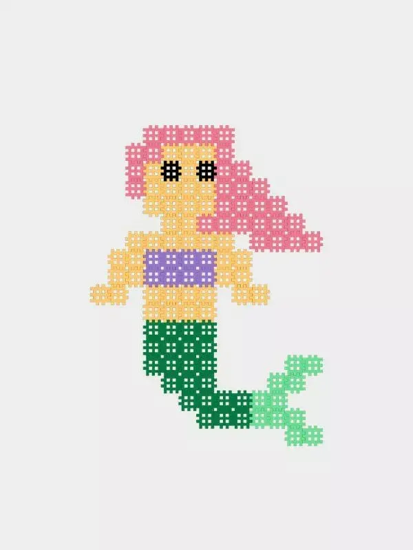 Marioinex Micro Waffle 150 деталей - Mermaid Photo 2