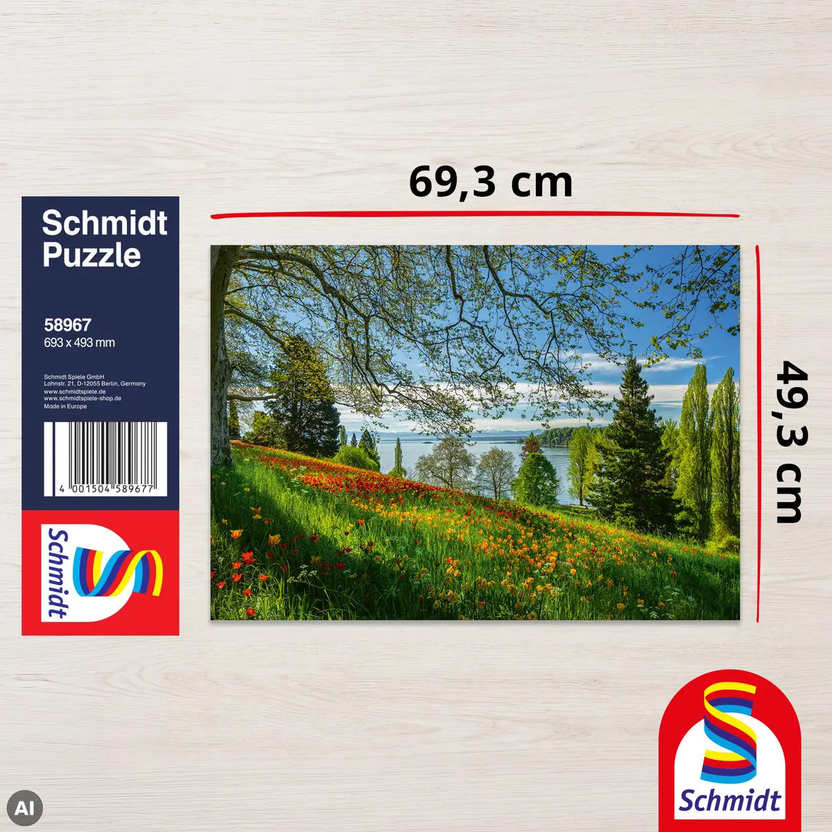 Пазл Schmidt Spiele Spring Avenue Остров Майнау 1000 элементов Photo 4