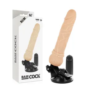 Реалистичный вибратор BASECOCK с дистанционным управлением, 19.5 см