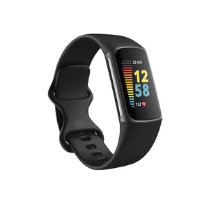 Fitbit Charge 5 AMOLED Aktivitāšu sensora aproce Melns, Grafīts