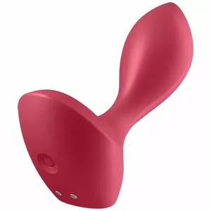 SATISFYER BACKDOOR LOVER VIBRATING PLUG - RED