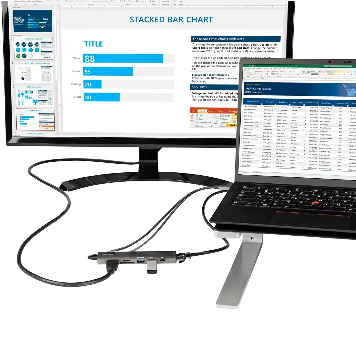 USB C Multiport Adapter StarTech.com DKT30CHSDPD1 Photo 5