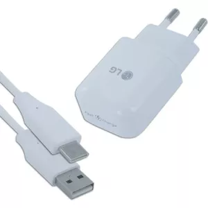 LG Electronics - Type C Ladekabel + Ladegerät - Weiss - 1800mA (MCS-H06)