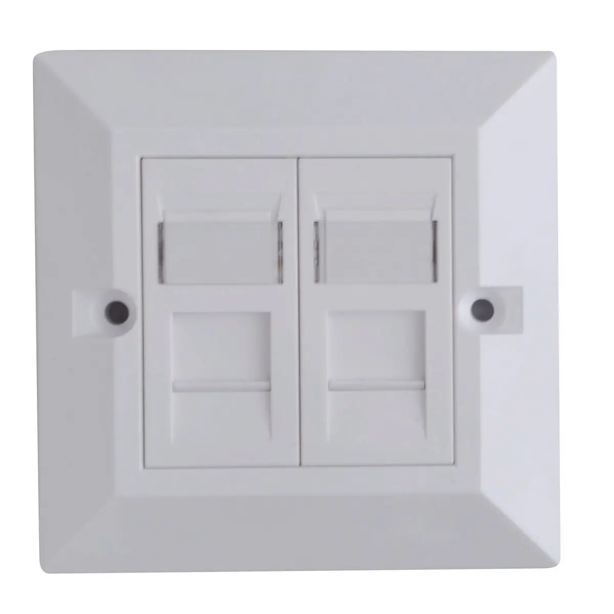 Lanview LVN126188UK-2 CAT6 Faceplate Dual Gang