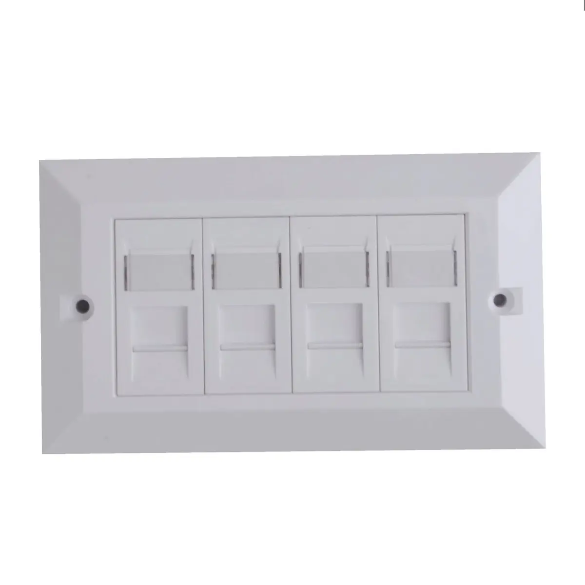 Lanview LVN126188UK-4 rozete RJ-45 Balta 4-portu