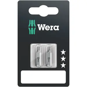 Screwdriver bit set Wera 05073311001 — 3 pcs, Pozidriv tips, 1/4" drive