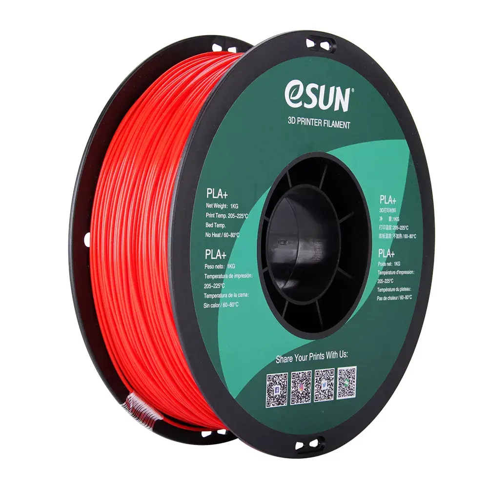 eSun PLA Plus (PLA+) sarkans 1 kg filaments Photo 2