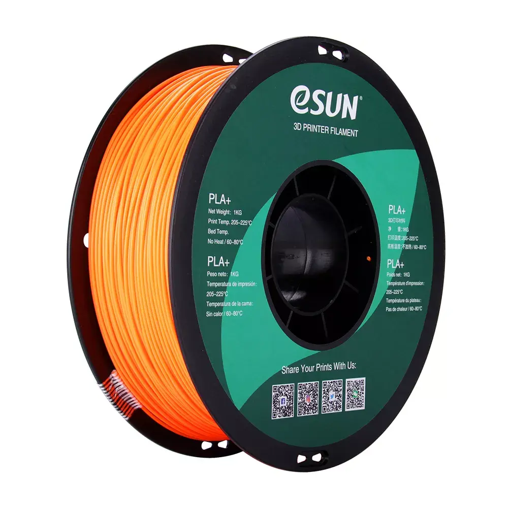 eSun PLA+ 1.75mm 3D printera kvēldiegs oranžs 1kg Photo 2