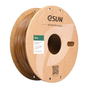 eSun PLA+ 3D Printer Filament, 1.75 mm, Brown, 1 kg