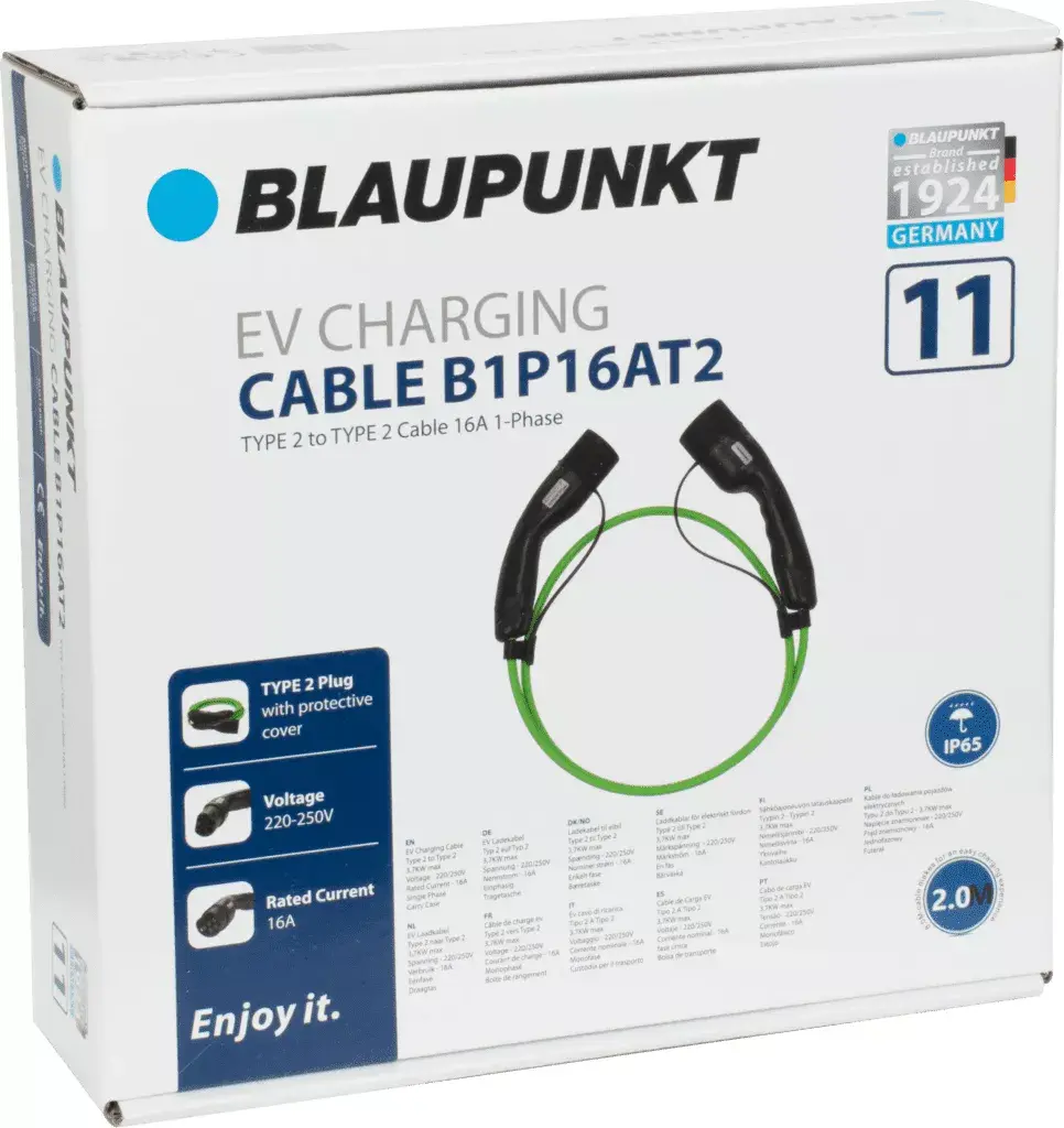 Elektriskā transportlīdzekļa uzlādes kabelis Blaupunkt B1P16AT2 Photo 4