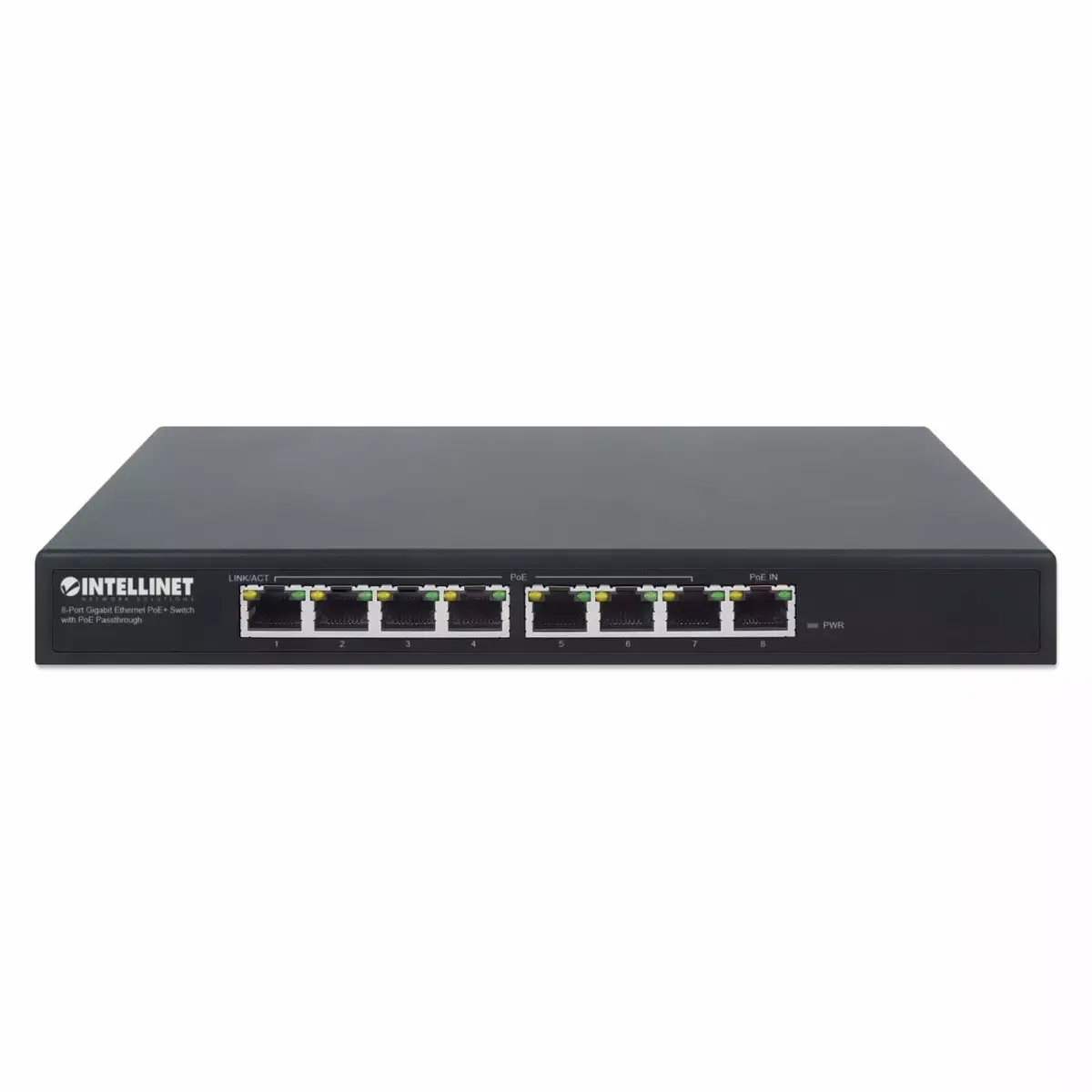 Коммутатор PoE Intellinet 8-портовый Gigabit Ethernet Photo 3