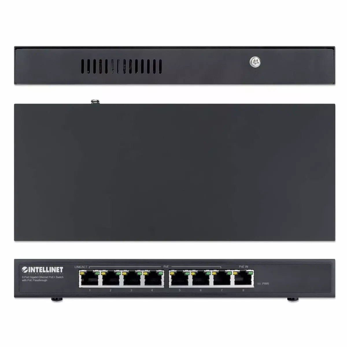 Коммутатор PoE Intellinet 8-портовый Gigabit Ethernet Photo 5