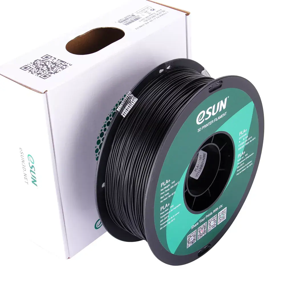 eSun PLA+175B1 PLA+ materiāls, melns, 1 kg Photo 3