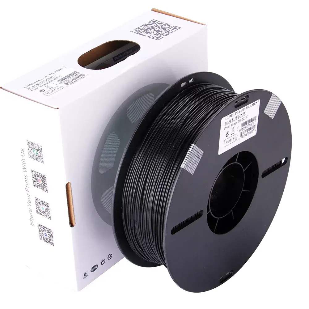eSun PLA+175B1 PLA+ materiāls, melns, 1 kg Photo 4
