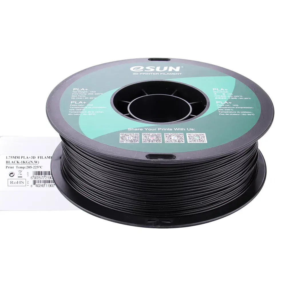 eSun PLA+175B1 PLA+ materiāls, melns, 1 kg Photo 9