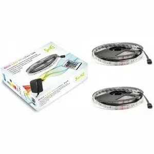 RGB LED lente 150 LED 12V 10 m ar tālvadību STRIPRGB20-10m150