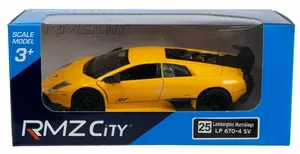 Die-cast model car Daffi Lamborghini Murciélago K-852 — metal, yellow