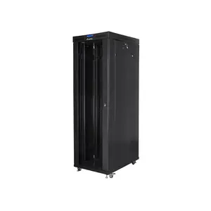 Freestanding rack cabinet LANBERG FF01-8042-12BL 42U 19" 800×1000×2127.5 mm Black IP20 1200 kg