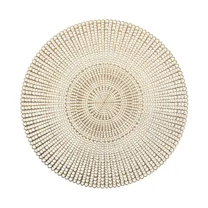 Placemat ZELLER Cut out Round, Gold, Ø 410 mm, 1 pc