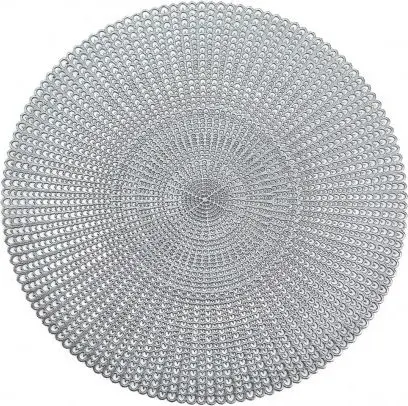 Placemat ZELLER Cut out apaļš sudraba