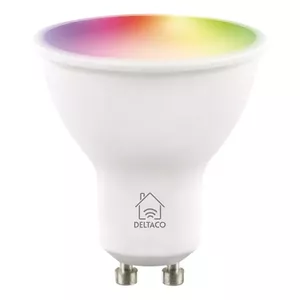 LED spuldze DELTACO GU10 5W RGB regulējama 2700K–6500K